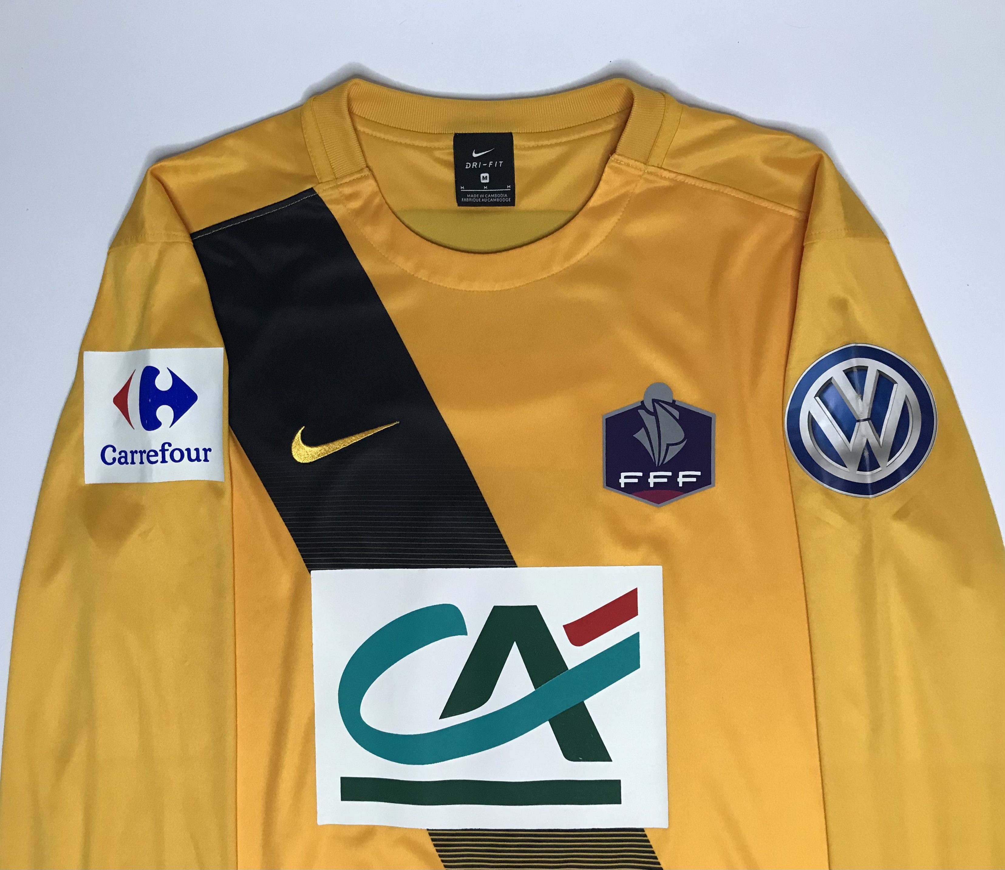 Nike Nike Coupe de France 2010 #7 PMU Football Long Sleeve Jersey Size US M / EU 48-50 / 2 - 4 Thumbnail