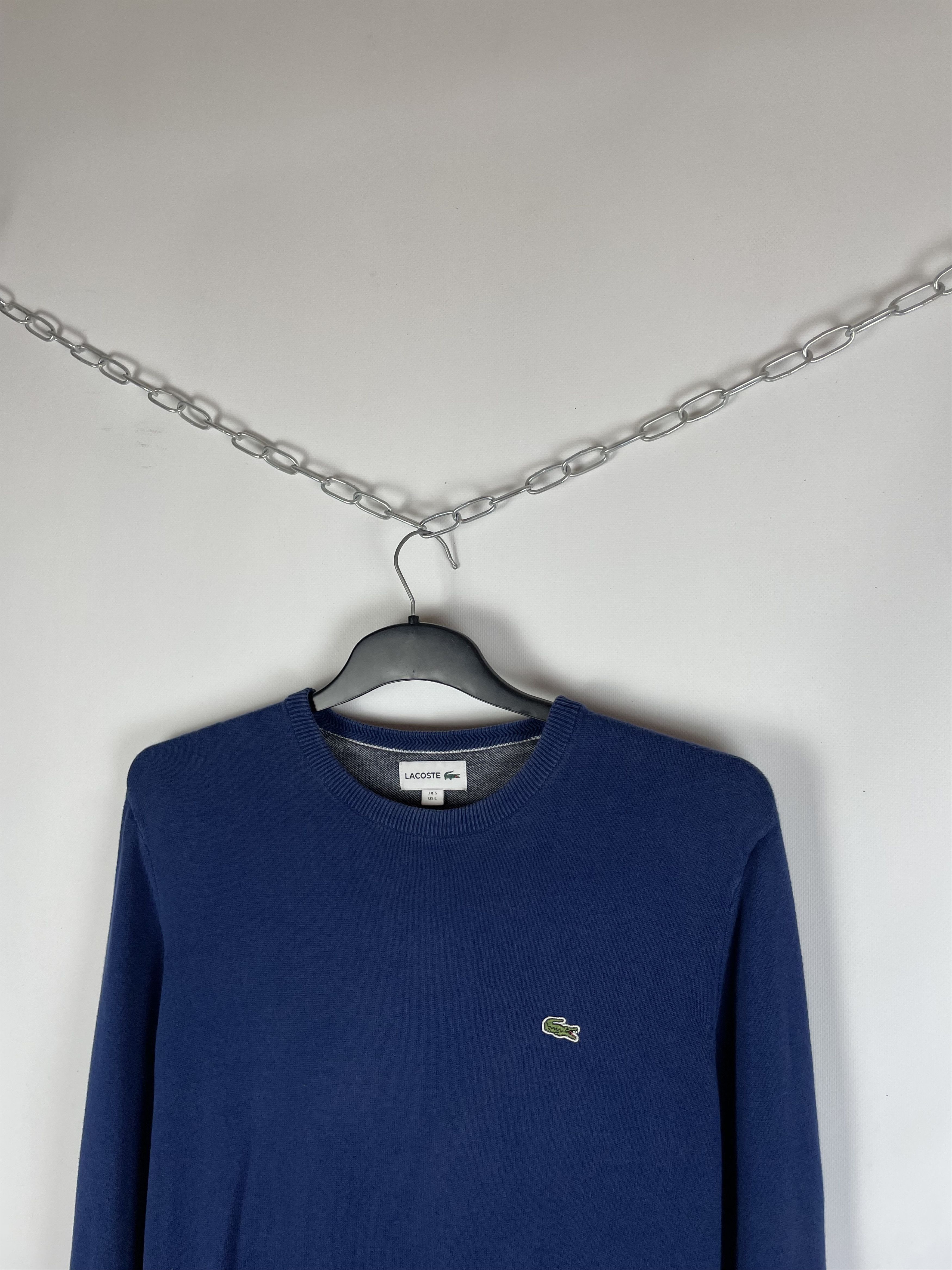 Lacoste Lacoste Vintage Check Knit Sweater Size US L / EU 52-54 / 3 - 4 Thumbnail