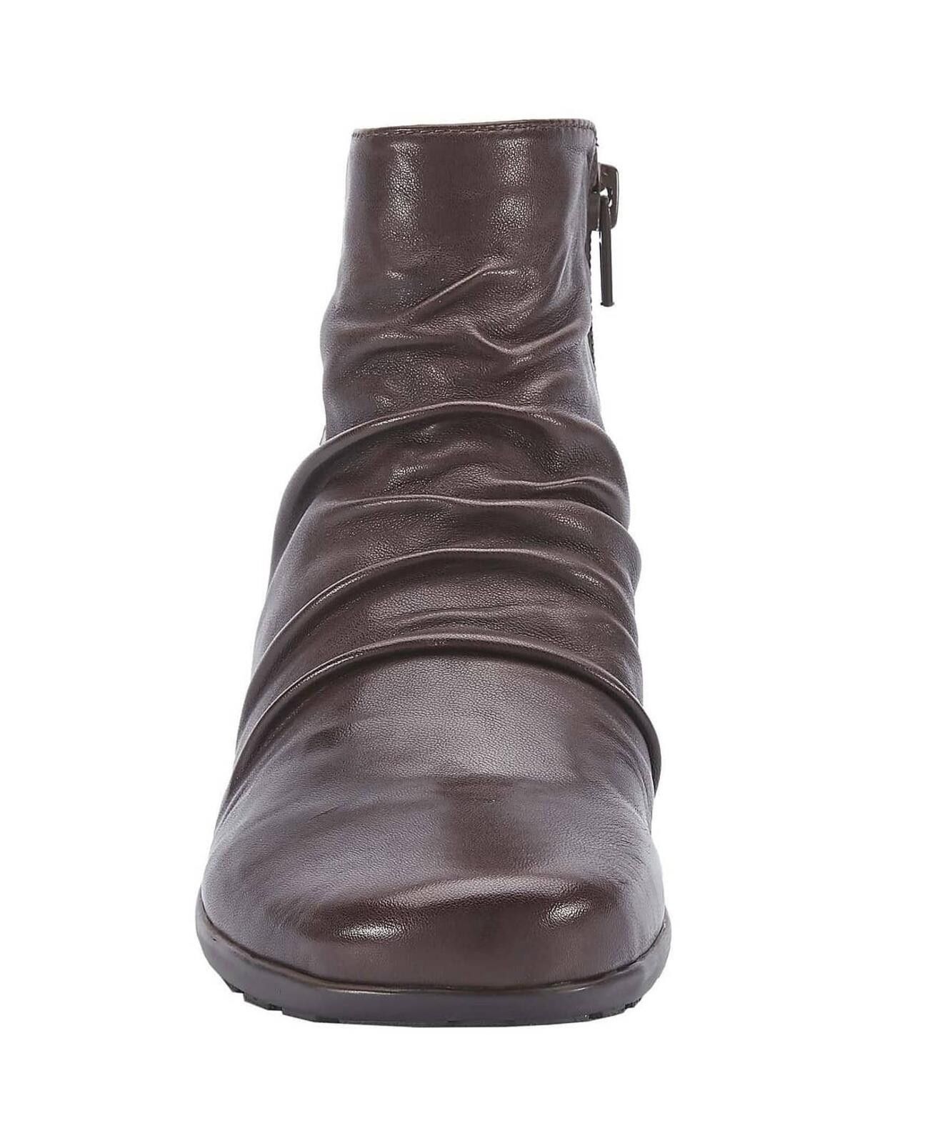 Other Walking Cradles Women's Brown Nappa Leather Esme Booties Size US 8 / IT 38 - 4 Thumbnail