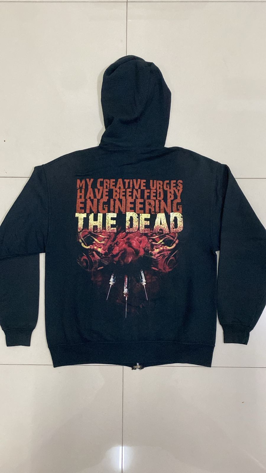 Band Tees Vintage Aborted Engineering the Dead hoodie death metal Size US L / EU 52-54 / 3 - 2 Thumbnail