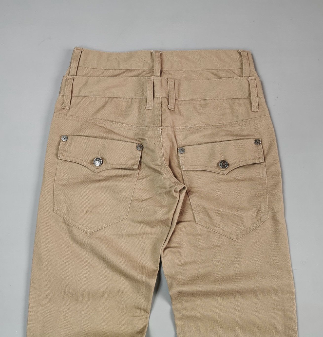 Designer Nylaus Double Waist Pants Looklike Hysteric (LG71) Size US 28 / EU 44 - 4 Thumbnail