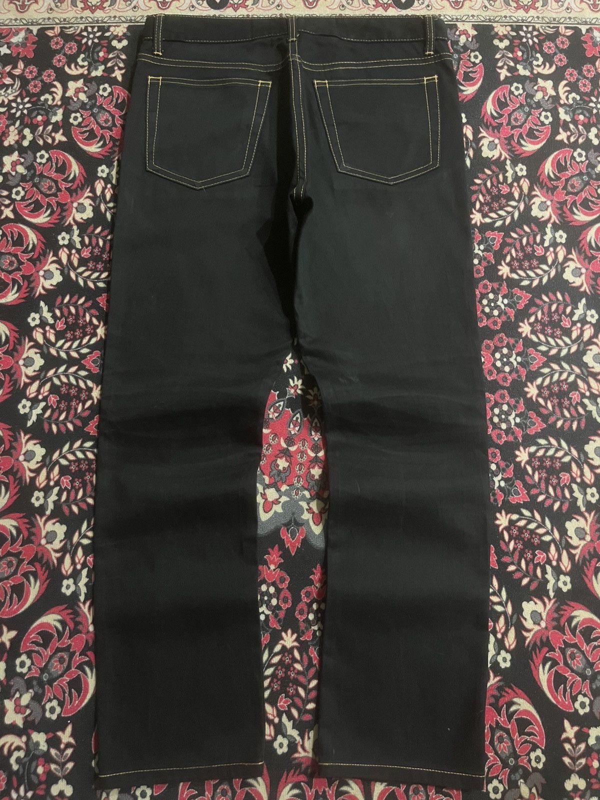 Junya Watanabe Junya Watanabe Comme des Garcons Black Slim Straight Jeans Size US 32 / EU 48 - 2 Thumbnail