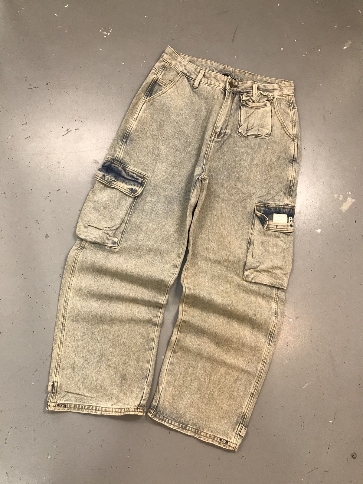 Ecko Unltd. × Vintage Vintage Ecko UNLTD baggy bleached cargodenim Size US 32 / EU 48 - 2 Thumbnail