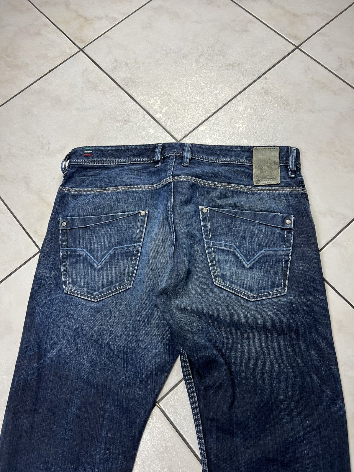 Diesel Vintage Diesel y2k distressed denim jeans blue eyecons pants Size US 34 / EU 50 - 13 Thumbnail