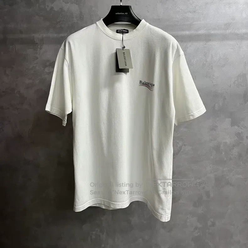 Balenciaga Balenciaga White logo letter print detail short sleeve Size US XS / EU 42 / 0 - 1 Thumbnail