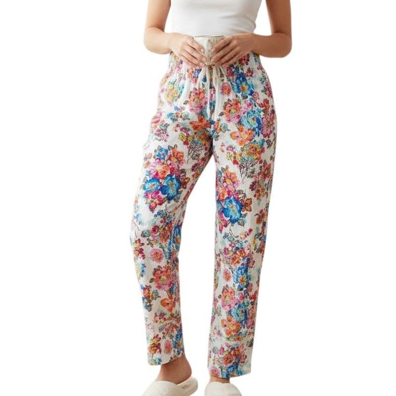 Vera Bradley Vera Bradley Wide Leg Floral Print Palazzo Pants, M Size 29" - 1 Thumbnail