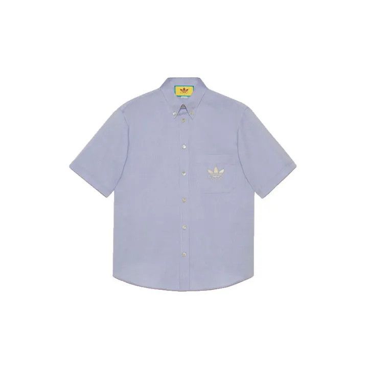 Gucci Gucci X Adidas Short Sleeve Embroidered Shirt Size US L / EU 52-54 / 3 - 1 Thumbnail