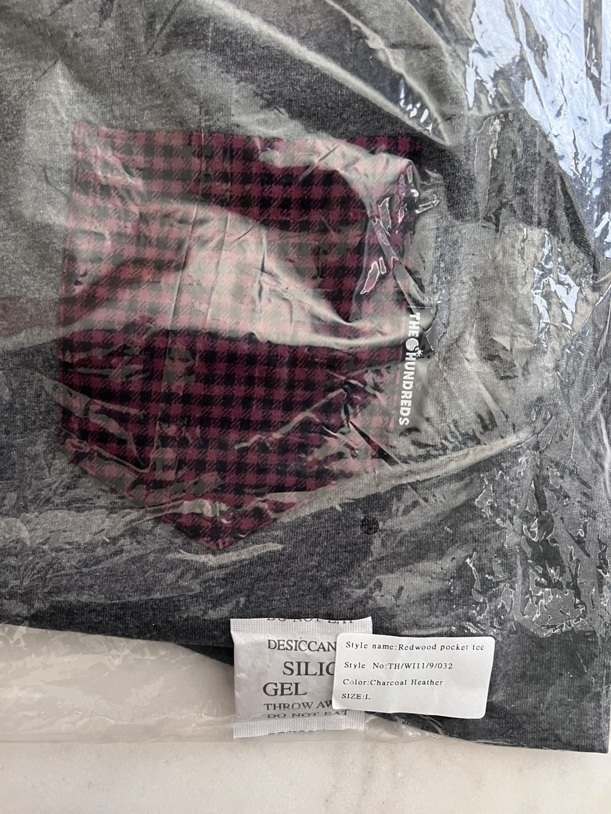 The Hundreds The Hundreds Perfect Pocket Tee Gray/Redwood Pocket Size US L / EU 52-54 / 3 - 1 Thumbnail