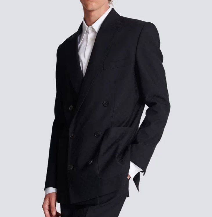 Balmain o1loc1c1125 Blazers in Black Size 46R - 2 Thumbnail