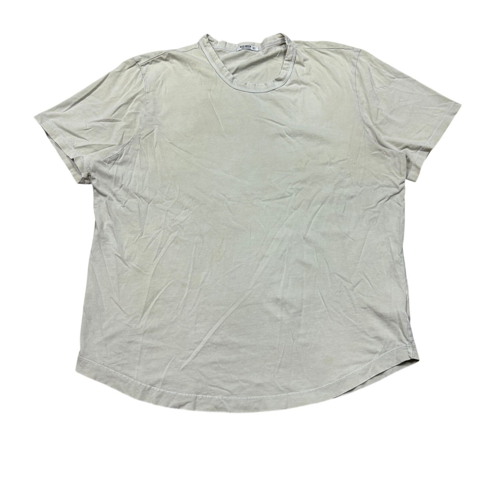 Buck Mason Buck Mason Curved Hem Slub Cotton Short Sleeve T Shirt XL Size US XL / EU 56 / 4 - 1 Thumbnail