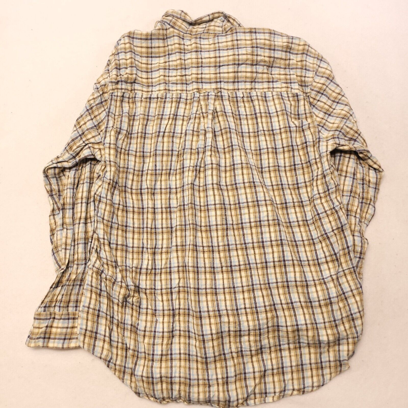 Ivy Crew Ivy Crew Tartan Flannel Shirt Mens Size XL White Brown Blue Size US XL / EU 56 / 4 - 10 Thumbnail
