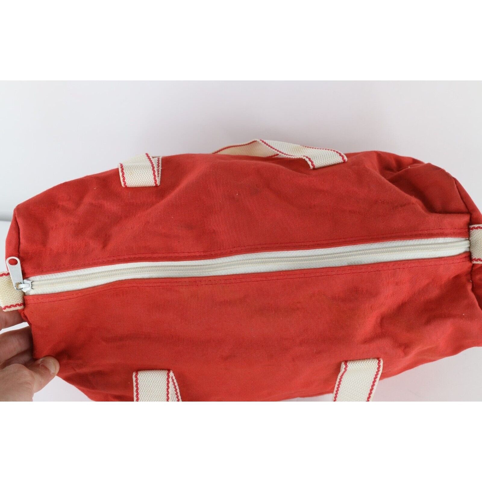 Vintage Vintage 70s Streetwear Distressed Canvas Handled Duffel Bag Size ONE SIZE - 4 Thumbnail