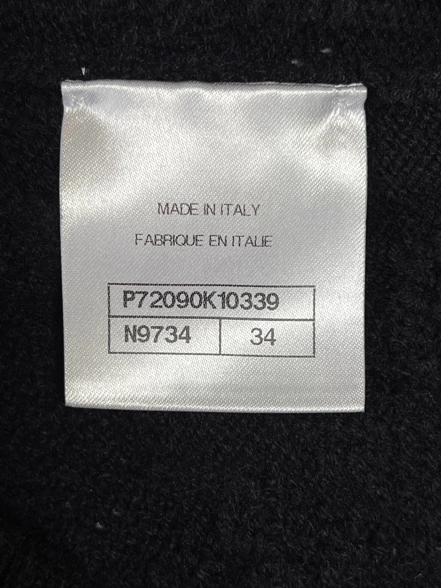 Chanel Chanel 22C Black White Quilted CC Knit Crewneck Sweater 34 Size XS / US 0-2 / IT 36-38 - 7 Thumbnail