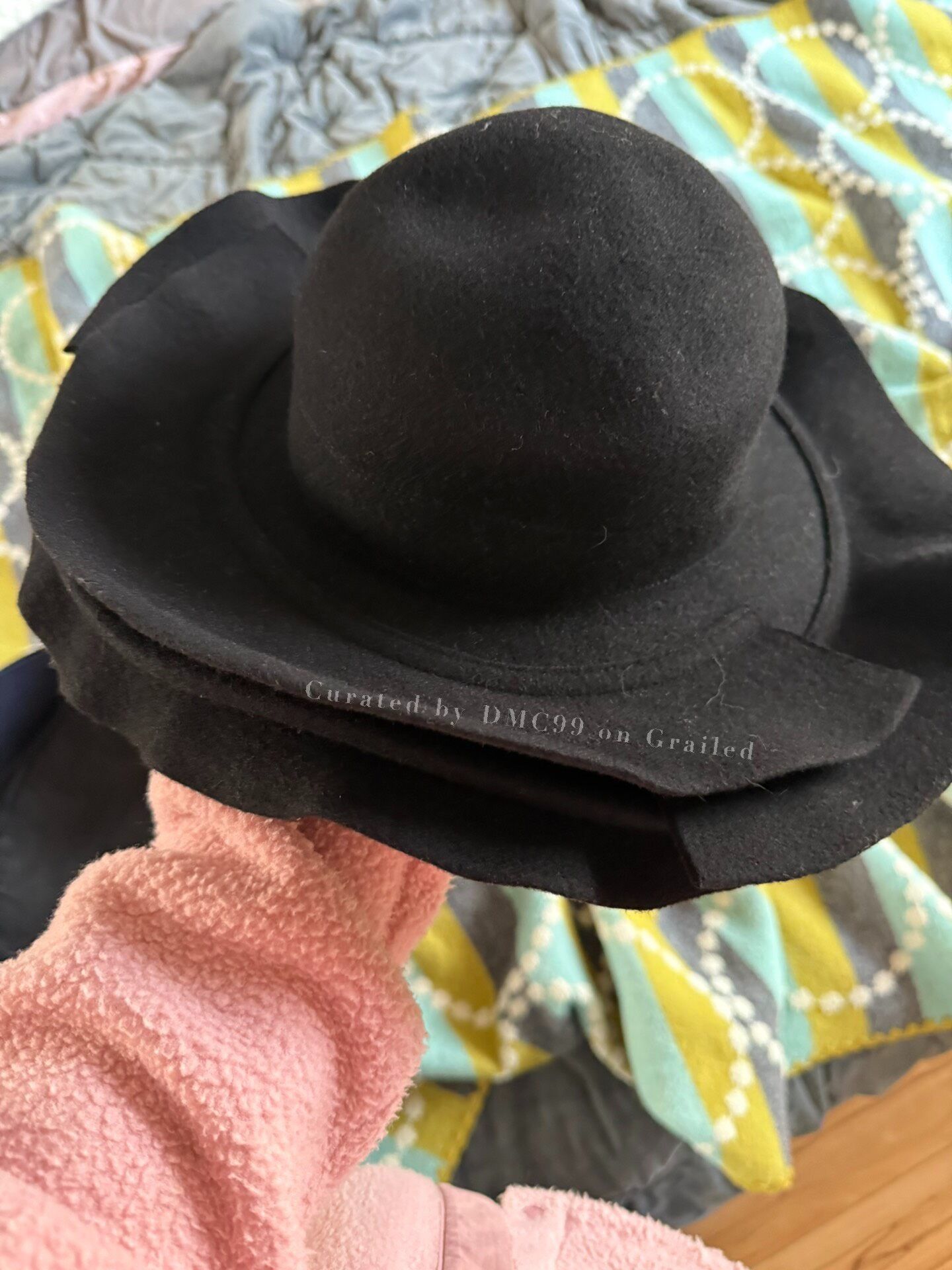Comme Des Garçons Black Wool Women\'s Fedora Comme des Garçons Comme des Garçons Black Wool Fedora  main image 4
