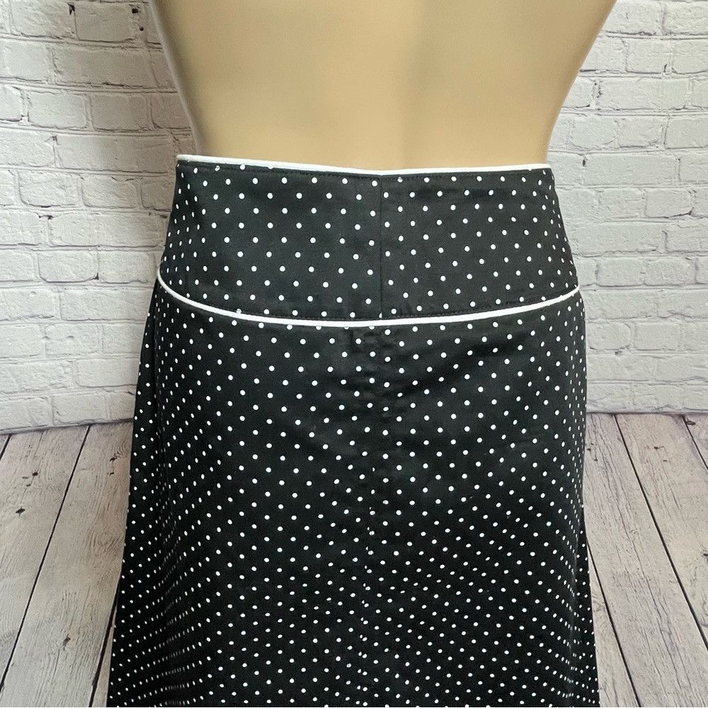 Other New Sinequanone Black Polka Dot Cotton Skirt Made in France Size 32" / US 10 / IT 46 - 2 Thumbnail