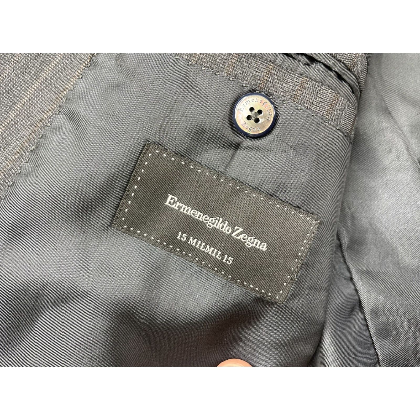 Ermenegildo Zegna VINTAGE Ermenegildo Zegna Blazer Men 46R Gray Wool Jacket Sport Coat Suit 15 Milmil 15 Size 46R - 3 Thumbnail