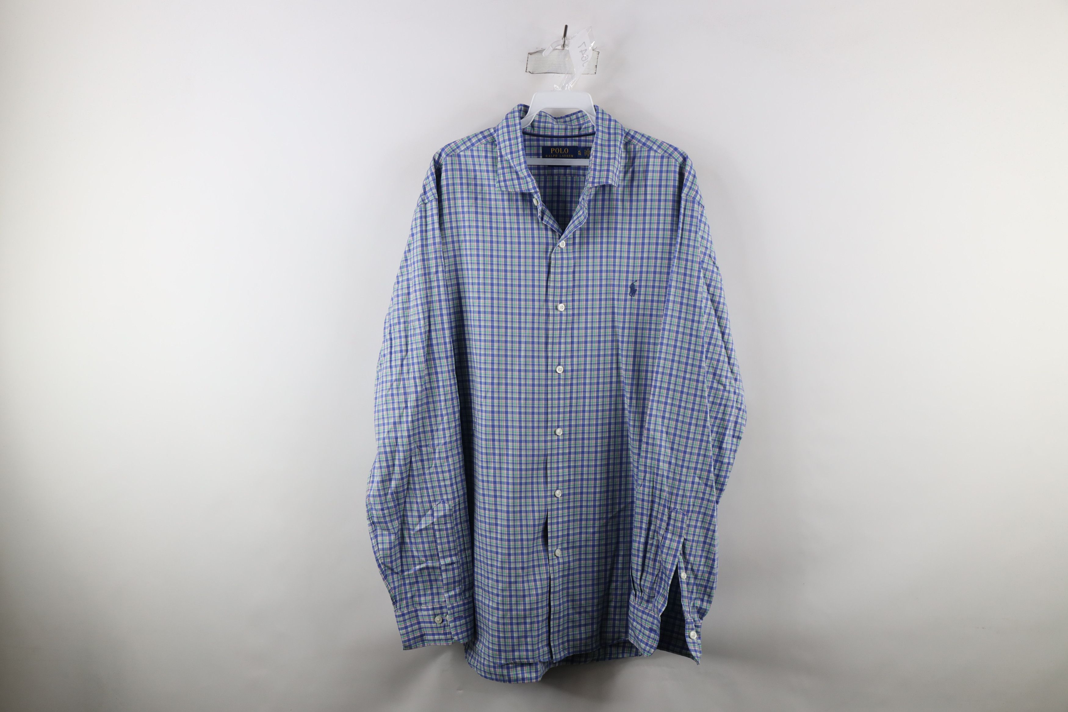 Ralph Lauren × Vintage Ralph Lauren Performance Rainbow Plaid Collared Button Shirt Size US XL / EU 56 / 4 - 1 Thumbnail