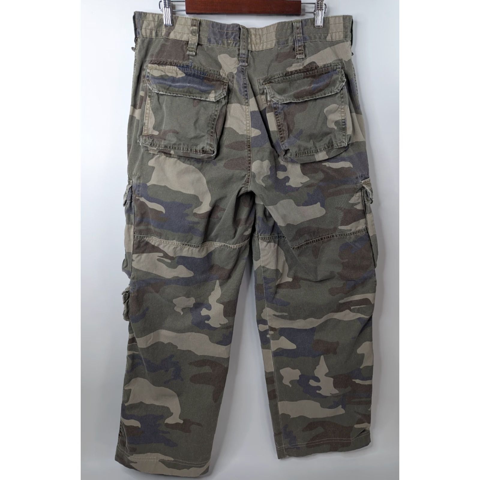Mossimo Mossimo Cargo Pants Men’s 34x32 Camo Baggy Straight 90s Army Vintage Casual Workwear Size US 34 / EU 50 - 4 Thumbnail