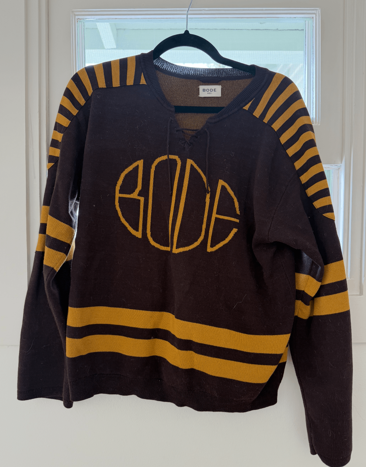Bode Bode Rec. Brown Hockey Sweater Size US S / EU 44-46 / 1 - 1 Thumbnail