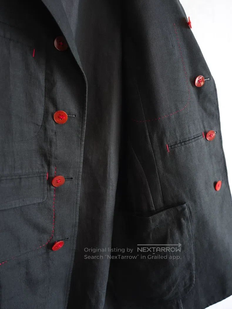 Yohji Yamamoto YOHJI YAMAMOTO Red Thread Linen Jacket Size US M / EU 48-50 / 2 - 6 Thumbnail