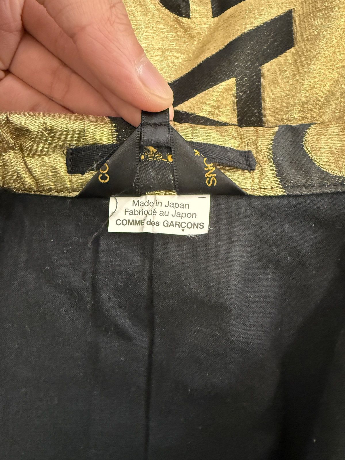 Comme des Garcons comme des garçons gold/black cutout blazer Size 36R - 7 Thumbnail
