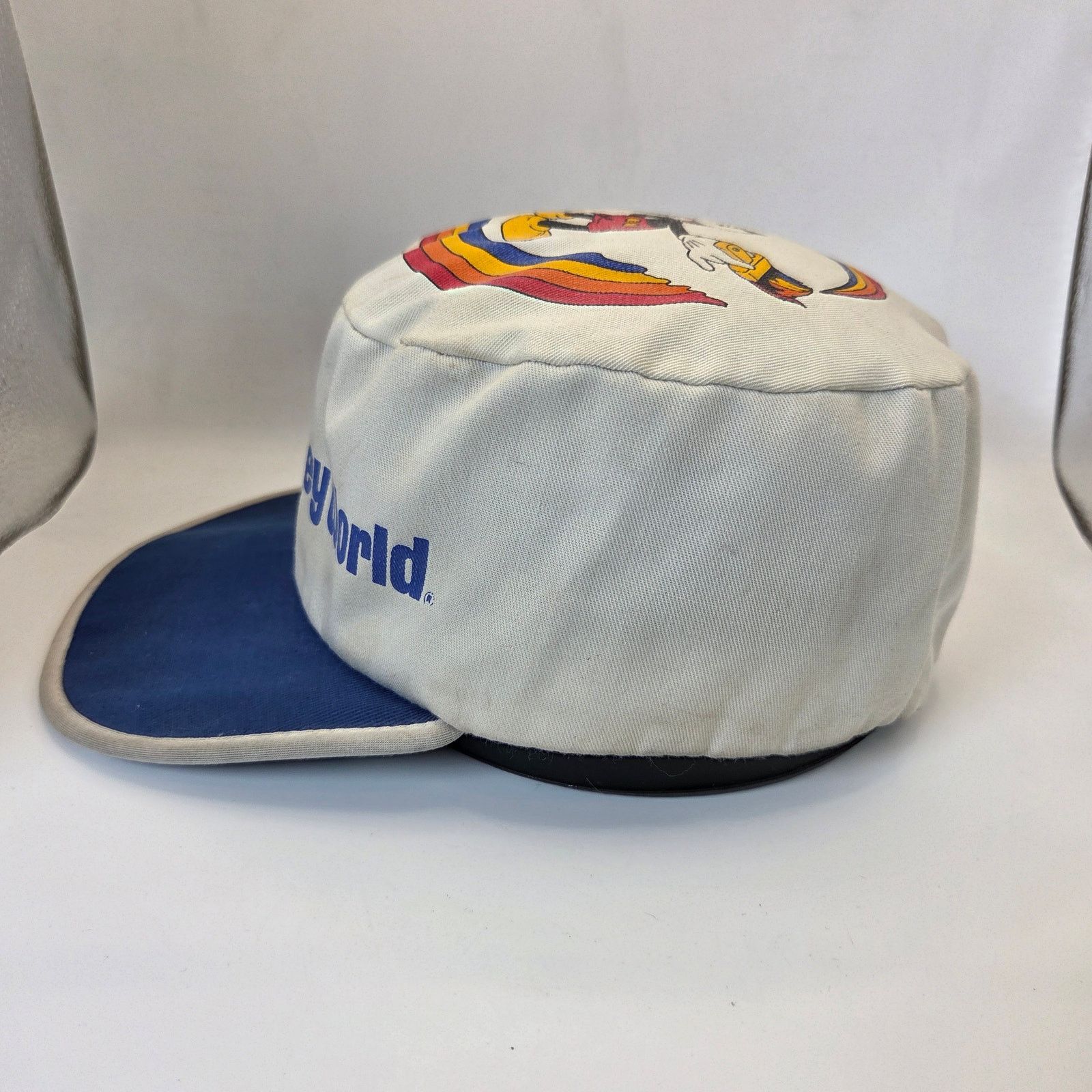Disney Walt Disney World 1980s Vintage Mickey Mouse Rainbow Hat USA Size ONE SIZE - 2 Thumbnail