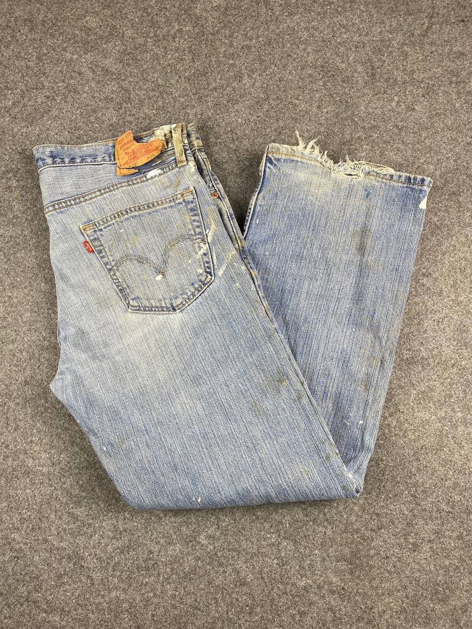 Levi's vintage levis 529 paint splatter distressed denim Size US 38 / EU 54 - 2 Thumbnail