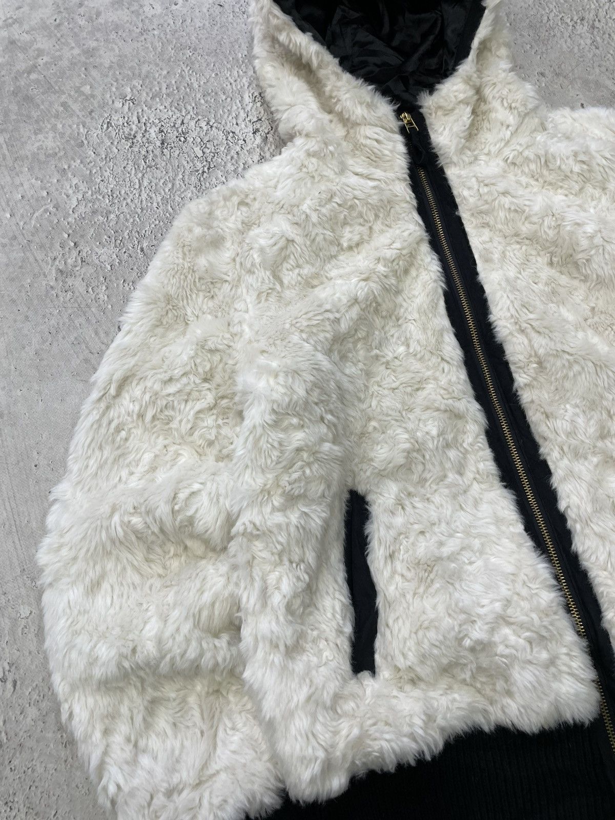 If Six Was Nine × Japanese Brand × Le Grande Bleu (L.G.B.) 2000s fur JACKET CROPPED HYSTERICGLAMOUR Y2K BOMBER RARE Size US M / EU 48-50 / 2 - 7 Thumbnail