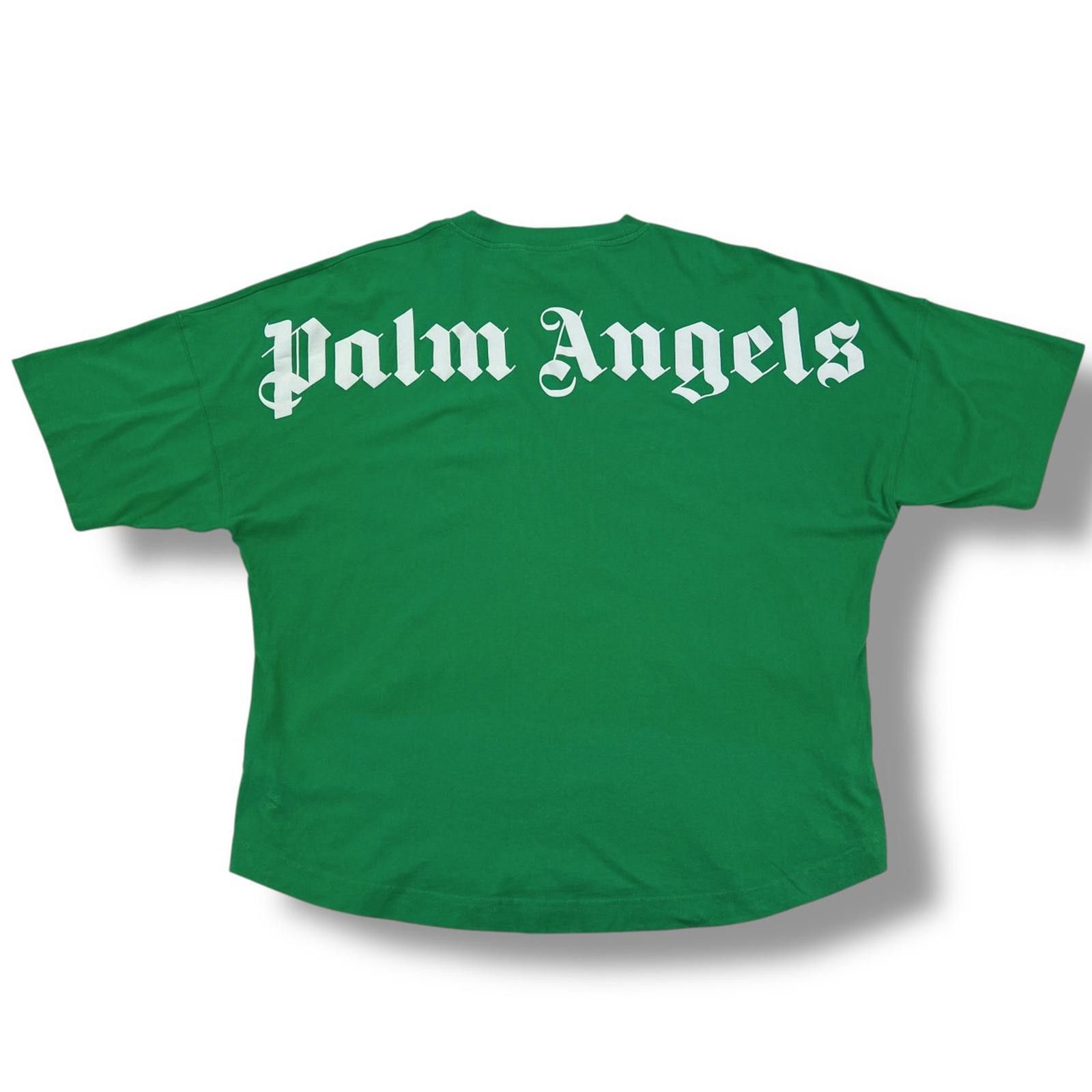 Palm Angels Palm Angels Green Spellout T Shirt Size US XL / EU 56 / 4 - 2 Thumbnail