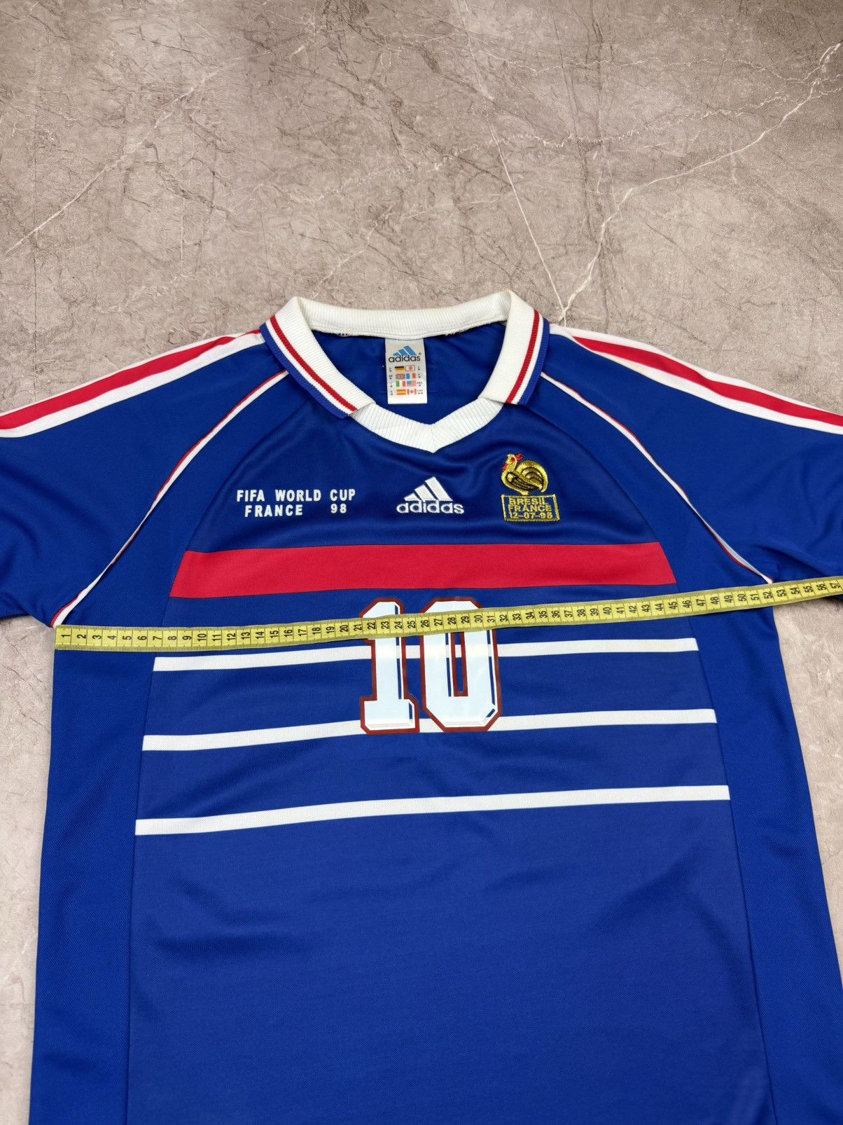 Adidas Vintage 1998 france fifa world cup adidas Zidane jersey Size US M / EU 48-50 / 2 - 9 Thumbnail