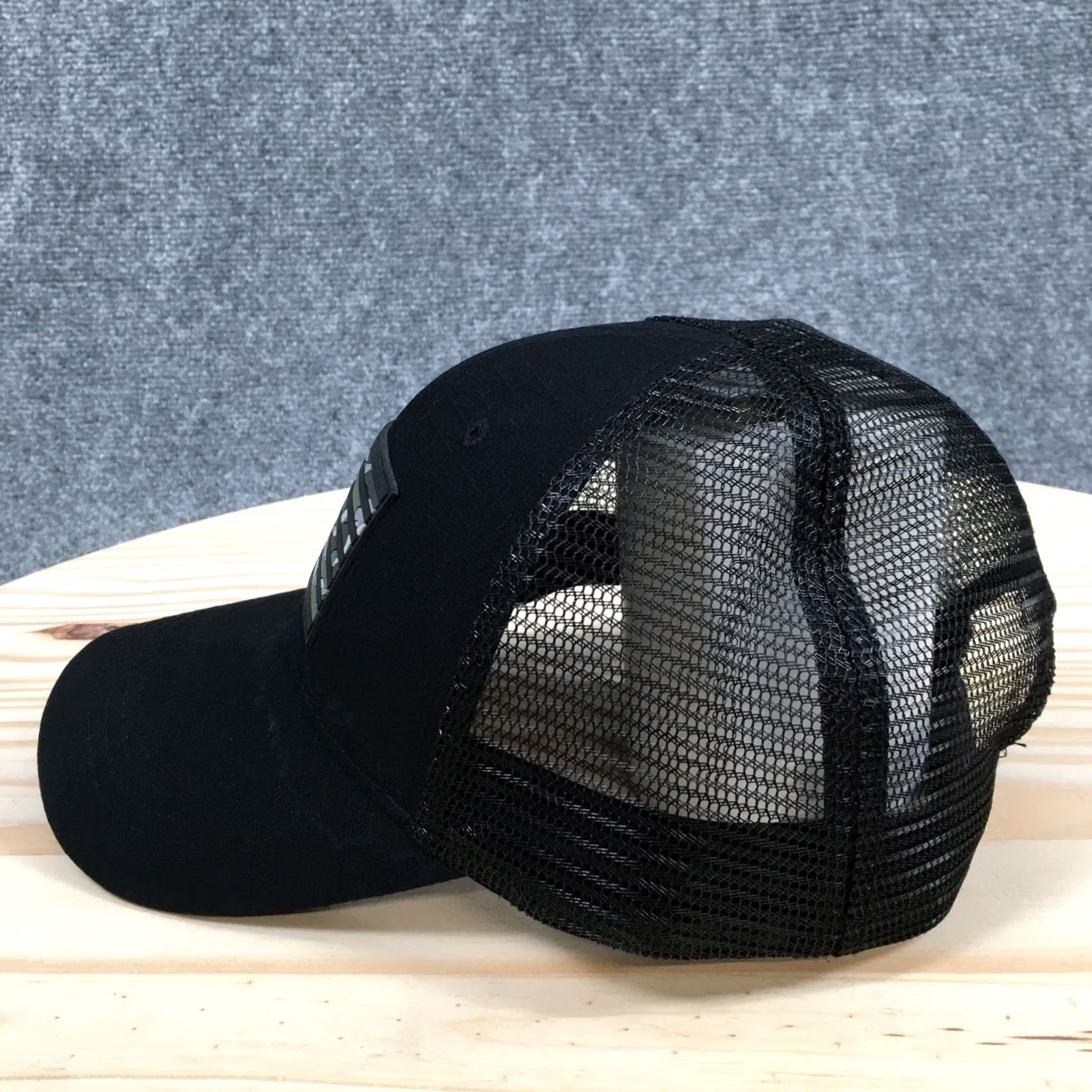 Vintage Highland Tactical Trucker Hat Cap Mens One Size Black American Flag Adjustable Size ONE SIZE - 7 Thumbnail