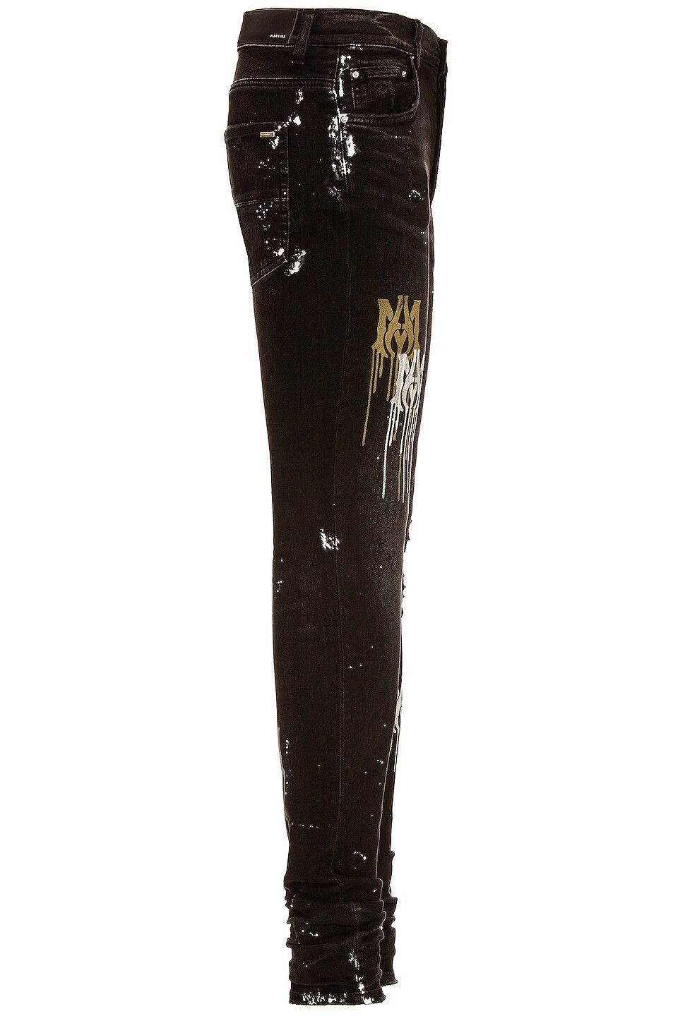 Amiri o1w1db10525 MA Drip Jeans in Aged Black Size US 34 / EU 50 - 2 Thumbnail