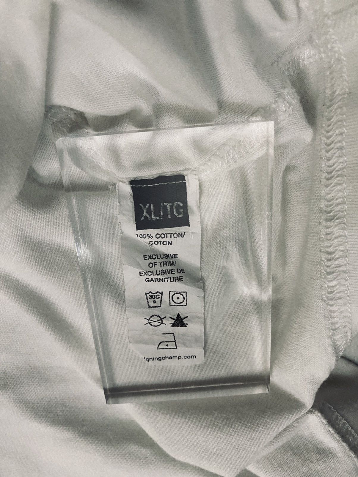 Reigning Champ Reining Champ Mid-Weight Crewneck White Cotton T-Shirt XL LN Size US XL / EU 56 / 4 - 8 Thumbnail