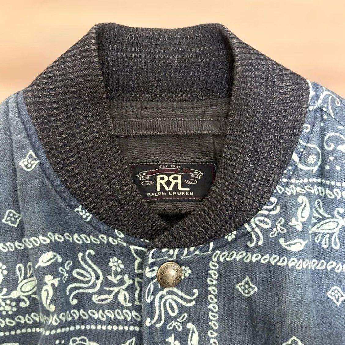 Ralph Lauren RRL Ralph Lauren Bomber Jacket Indigo Paisley Size S Mens Size US S / EU 44-46 / 1 - 2 Thumbnail