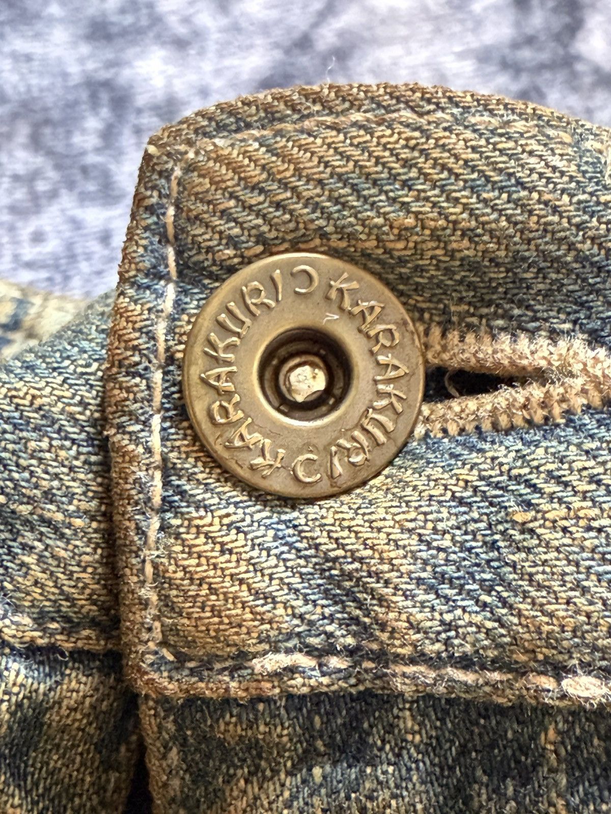 Blue Blue Japan × Japanese Brand × KOJIMA GENES Karakuri Japan Artisanal Double Pocket Mud Wash Baggy Jeans Size US 30 / EU 46 - 21 Thumbnail