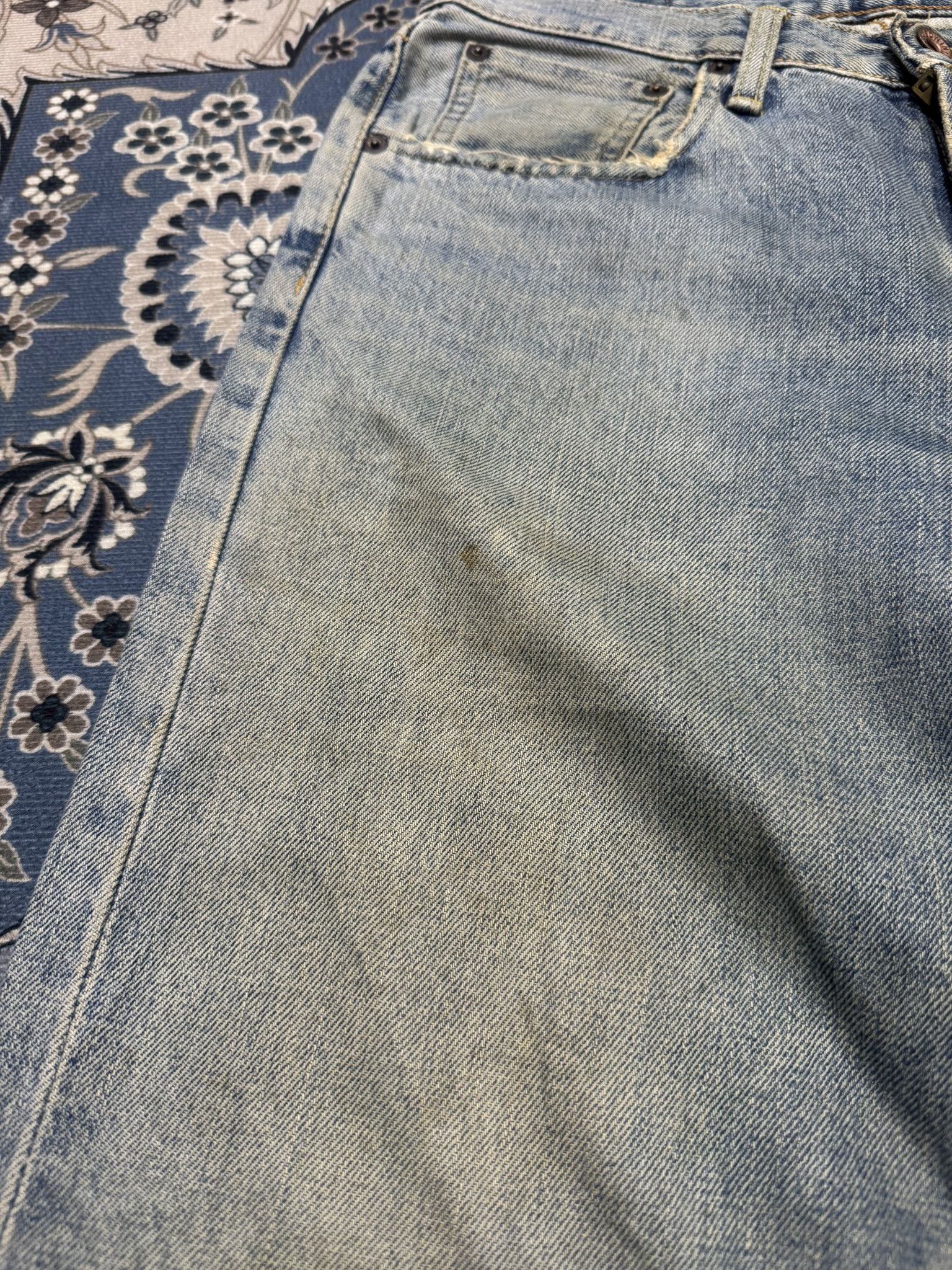 Beauty Beast × If Six Was Nine × Japanese Brand Vintage Edwin 501X Distressed Denim Selvadge Redline Jeans Size US 30 / EU 46 - 5 Thumbnail