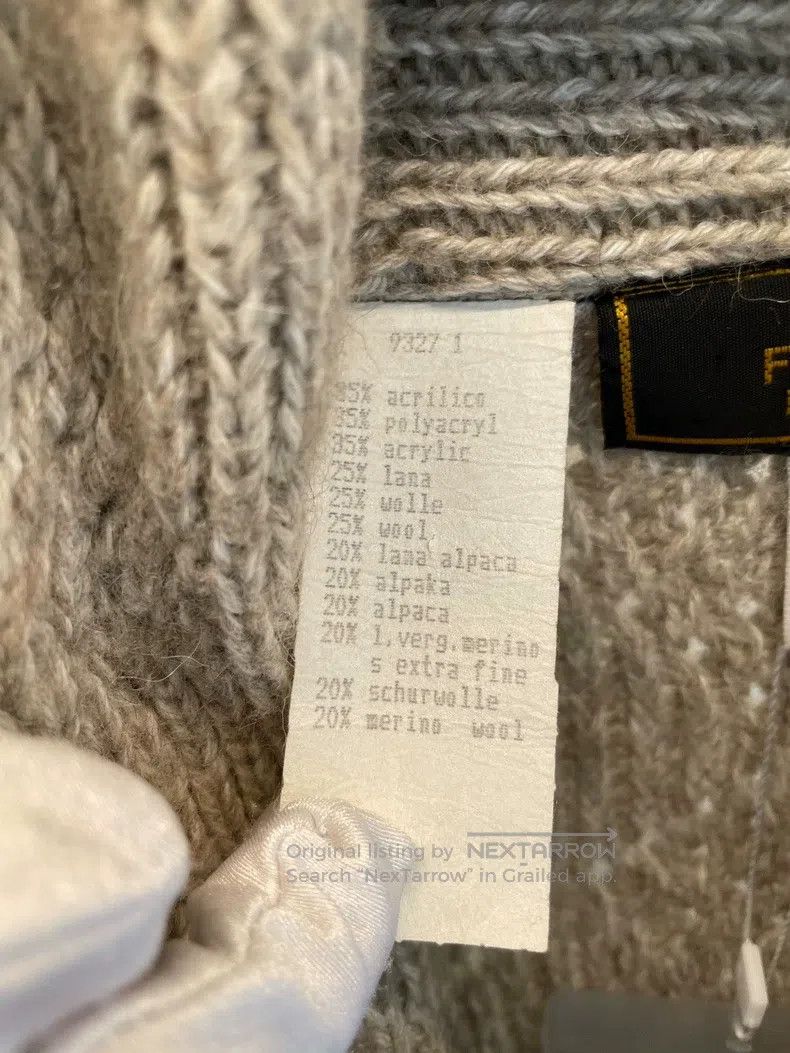 Fendi Fendi Gray cashmere cardigan sweater Size XS / US 0-2 / IT 36-38 - 5 Thumbnail