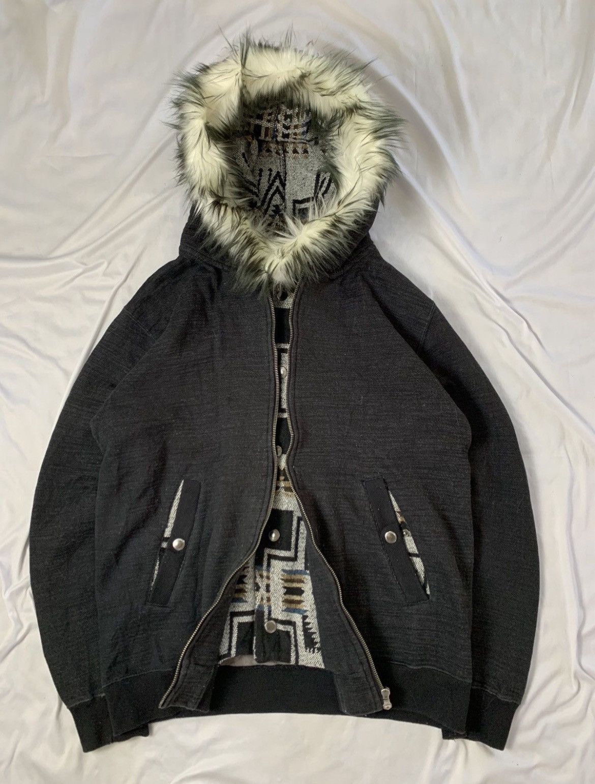 Japanese Brand ILLS double layer hoodie japan Size US M / EU 48-50 / 2 - 9 Thumbnail