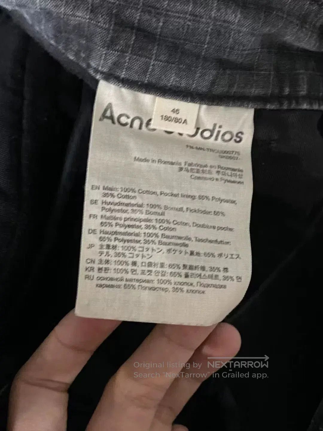 Acne Studios Acne Studios Black Denim Convertible Cargo Pants. Size US 30 / EU 46 - 8 Thumbnail
