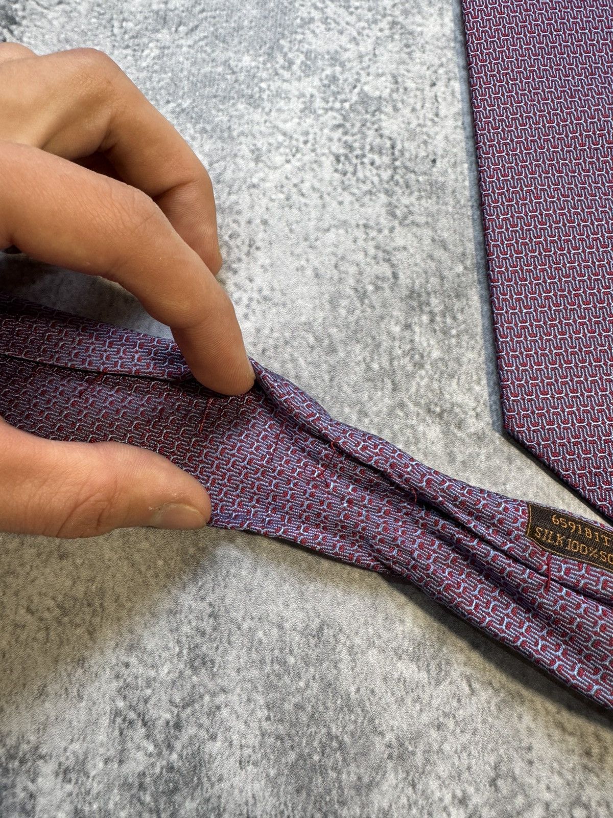 Hermes Hermes tie 100% slik Size ONE SIZE - 7 Thumbnail