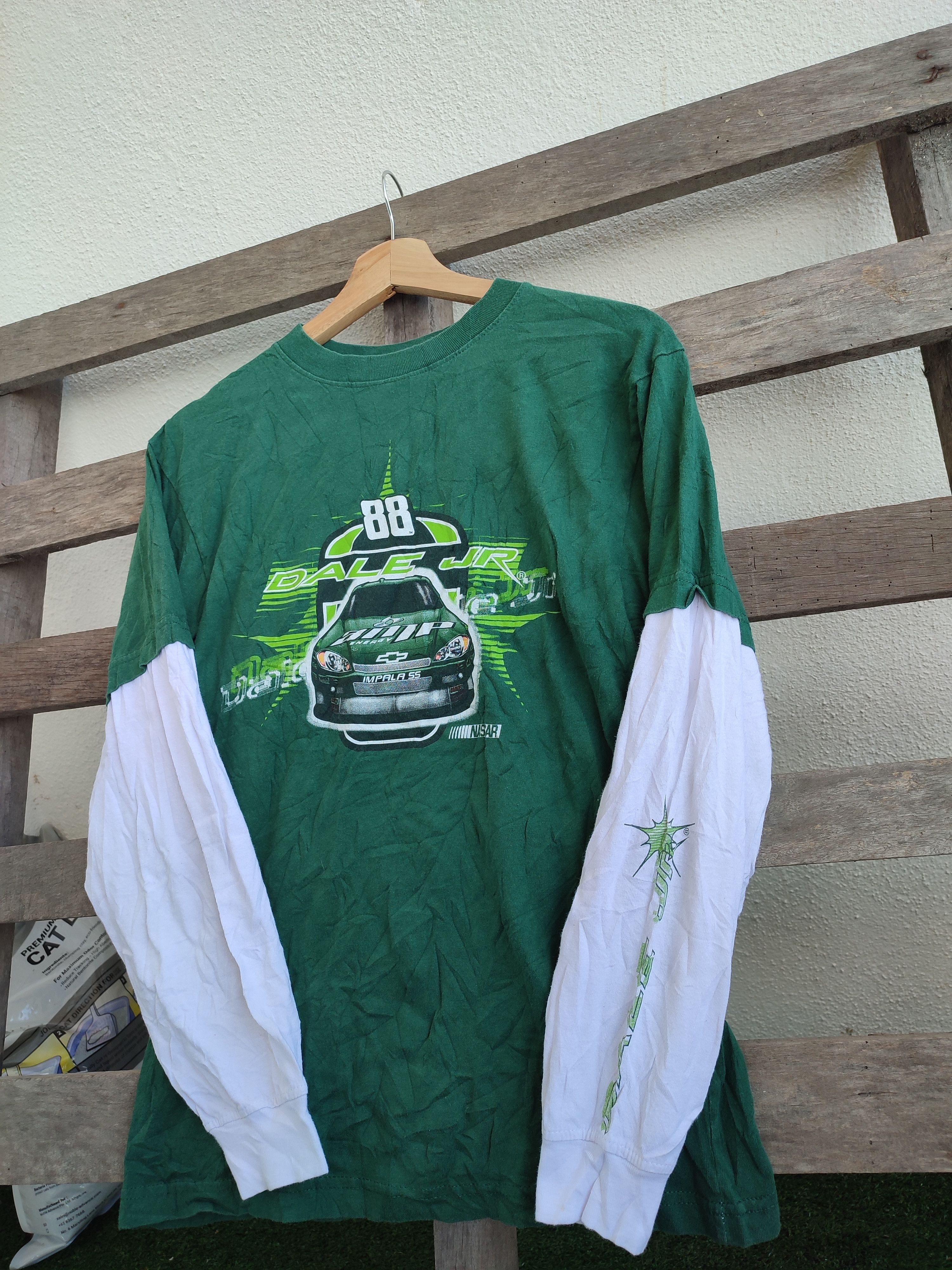 NASCAR Y2K Nascar Dale Jr Long Sleeve Size US S / EU 44-46 / 1 - 1 Thumbnail
