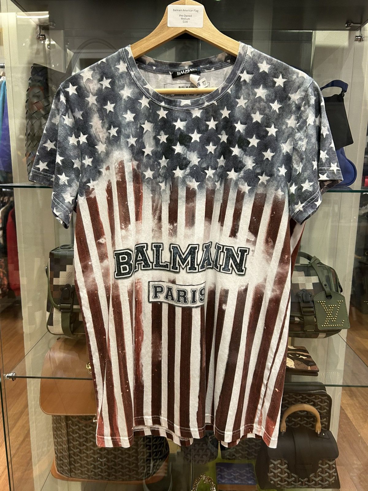 Balmain × Pierre Balmain Balmain - SS11 Punk American Flag Tank