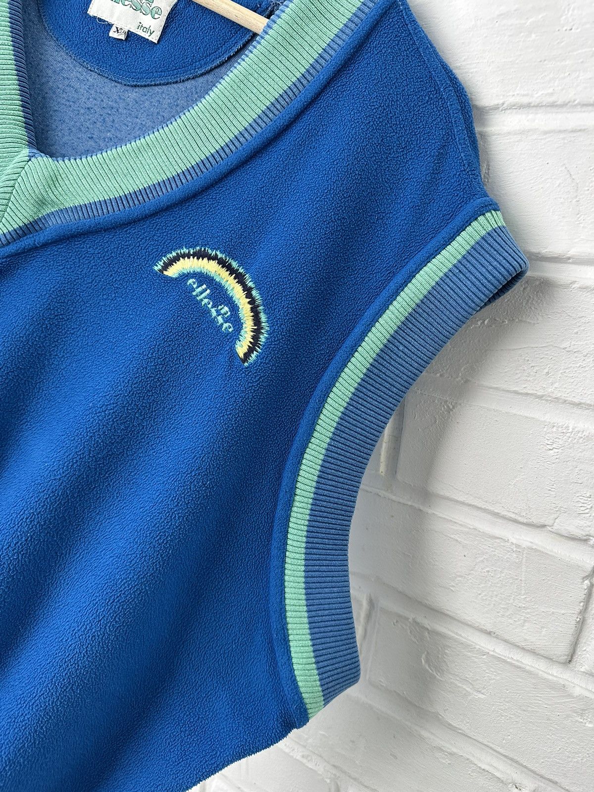 Ellesse Vintage ELLESSE Fleece Vest Sweatshirt size XL Size US XL / EU 56 / 4 - 7 Thumbnail