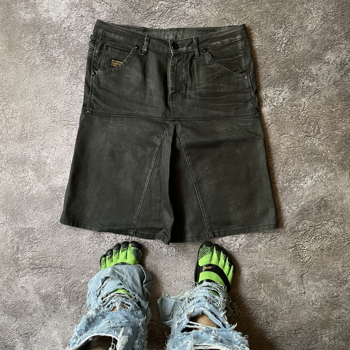 Vintage Vintage 90s G-Star Distressed Cargo Skirt Grunge Y2K Logo 30 Size 30" / US 8 / IT 44 - 1 Thumbnail