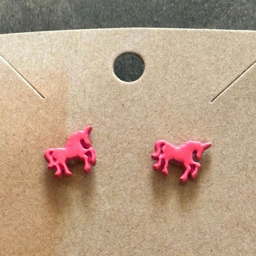 Other pink unicorn stud earrings Size ONE SIZE - 2 Thumbnail