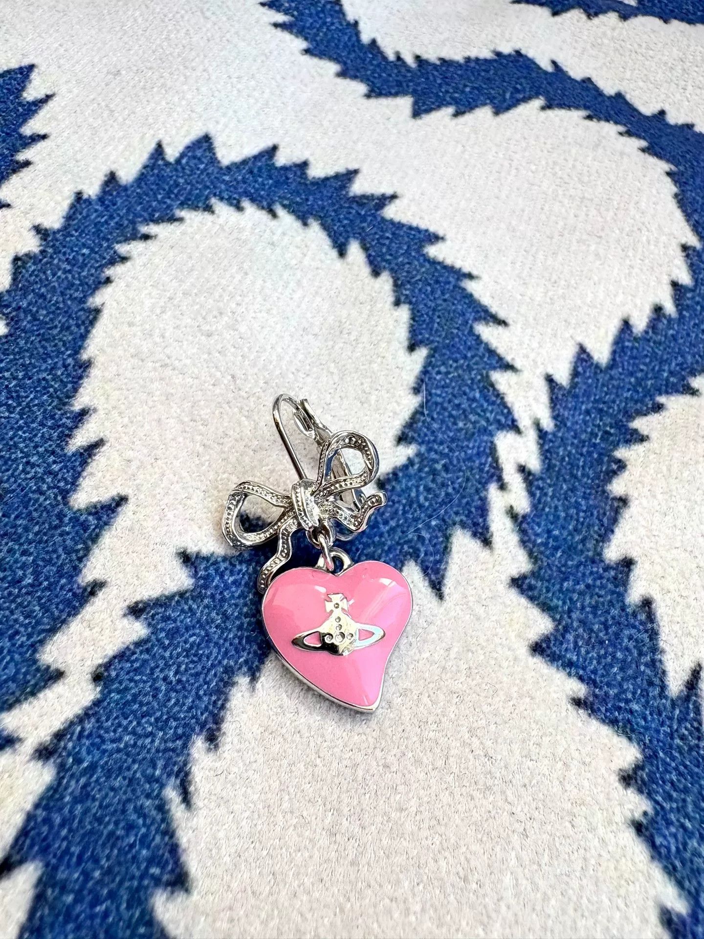 Vivienne Westwood vivienne westwood pink enamel butterfly earrings Size ONE SIZE - 1 Thumbnail