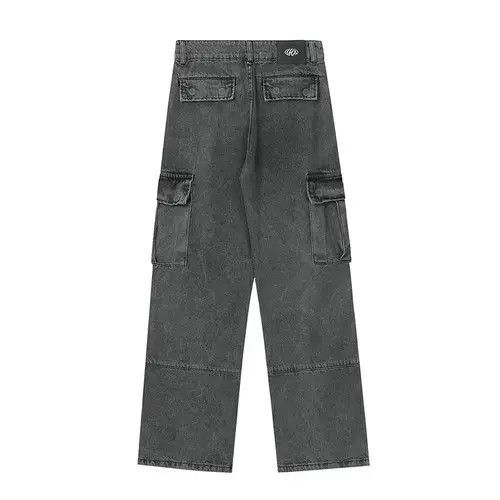 Jean baggy distressed faded cargo jeans Size US 30 / EU 46 - 5 Thumbnail