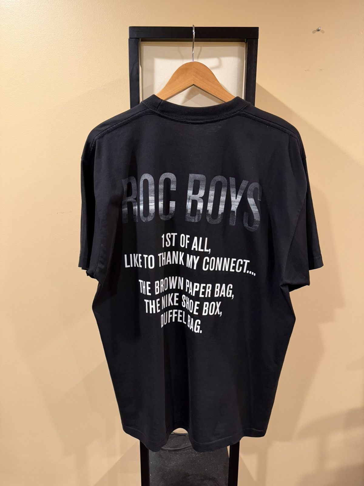 Vintage Vintage Jay-Z 2007 American Ganster Promo Black Rap T-Shirt Size US XL / EU 56 / 4 - 2 Thumbnail