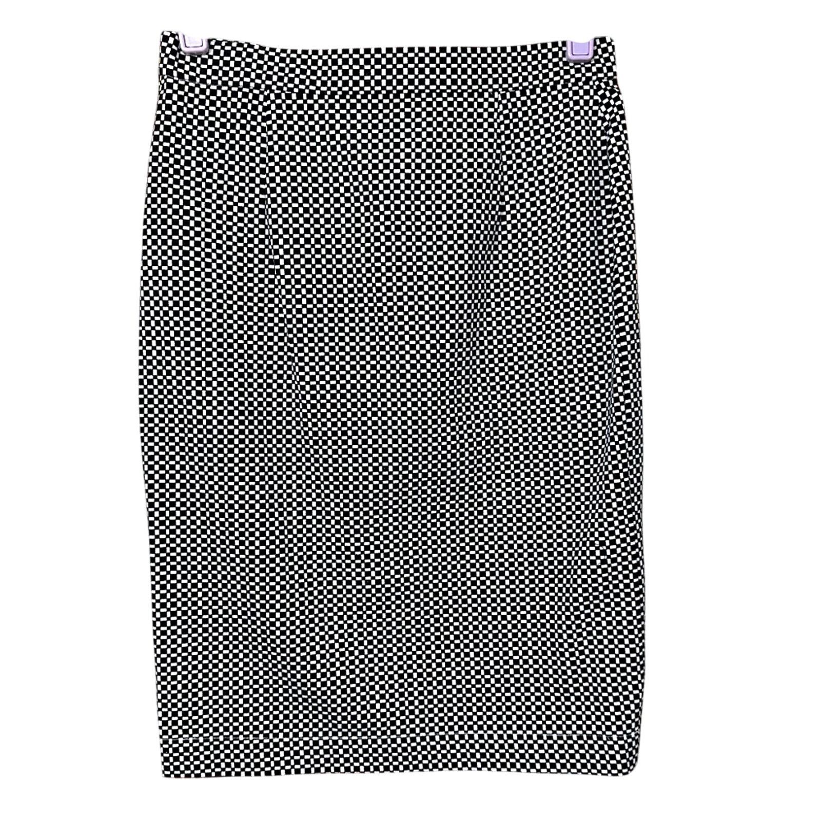 Michael Kors Michael Kors Checkered Skirt Black/White size 2 Size 26" / US 2 / IT 38 - 10 Thumbnail