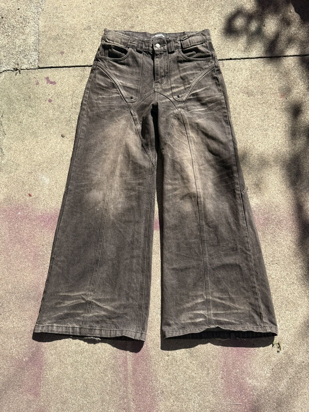 No Faith Studios No Faith Studios Rusted Used Dune Denim | Grailed